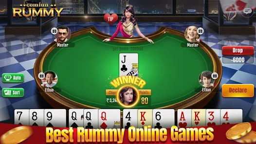 Rummy Comfun game screen