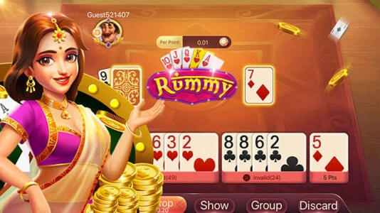 Rummy Star game interface