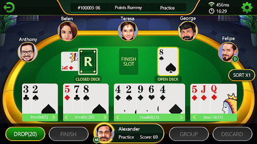 The Rummy Bhai game interface