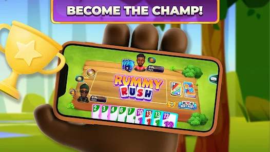 Rummy Rush game screen
